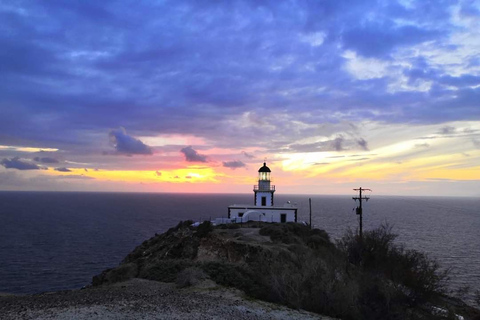 Geführter Binnenfischerei-Tourismus mit Meeresfrüchte-DinnerSantorini: Sonnenuntergangstour im Landesinneren mit Abendessen vor Ort & Transfers