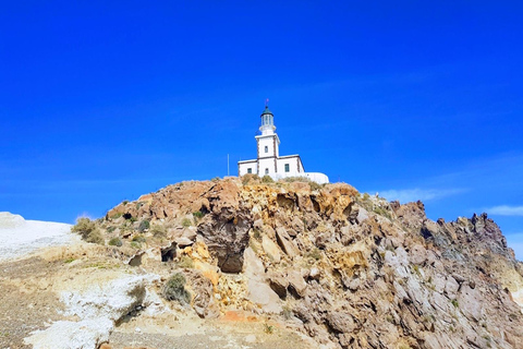 Geführter Binnenfischerei-Tourismus mit Meeresfrüchte-DinnerSantorini: Sonnenuntergangstour im Landesinneren mit Abendessen vor Ort & Transfers