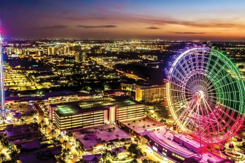 Orlando: themaparken bij nacht helikoptervluchtRit van 18 tot 20 minuten (pretparken)