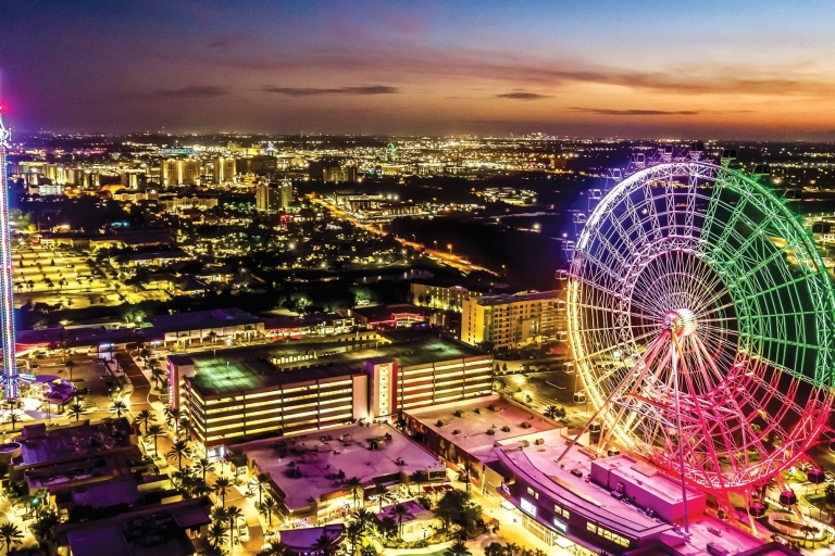 Orlando: Theme Parks at Night Helicopter Flight 25 to 30-Minute Ride (Theme Parks and Downtown)