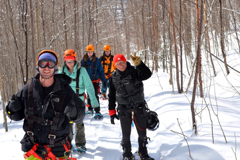 Tyroparc: Mega Ziplines and Hiking in the Laurentians Winter: 2 Mega Ziplines and Hiking