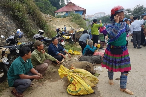 Van Hanoi: 2-daagse trekking naar dorpen in Sapa met gastgezin