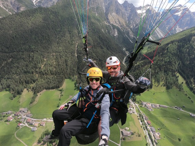 Visit Neustift im Stubaital Panoramic Tandem Paragliding Flight in Vipiteno