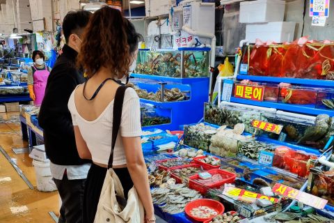 Seúl: Cena en el Mercado de Pescado de Noryangjin