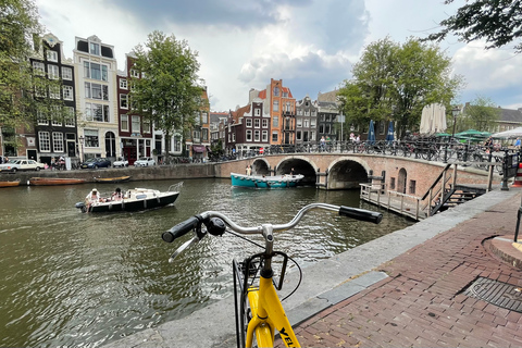 Amsterdam : visite guidée historique de 2 h à véloVisite en anglais ou néerlandais