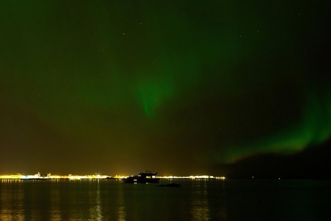 Von Reykjavik aus: Neujahrsfeuerwerk mit dem BootAus Reykjavik: Neujahrsfeuerwerk von Boa