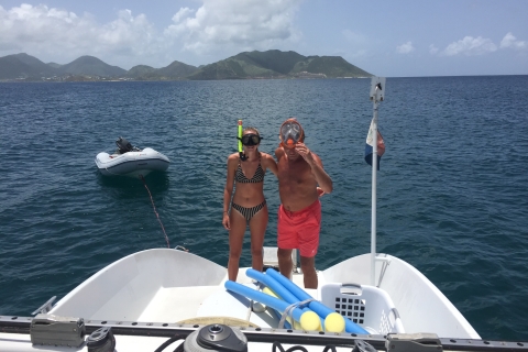 St Maarten: Navigation vers Tintamarre & LittleBay, déjeuner, boissonsSt Maarten : croisière en voilier avec arrêts à la plage, déjeuner et boissons