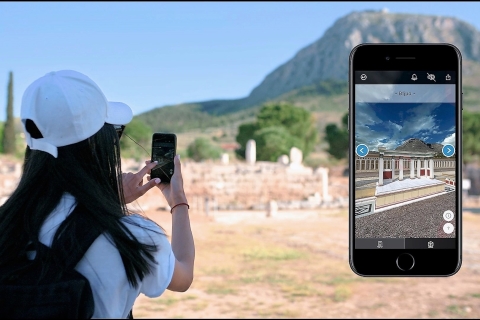 Korinthe: 3D-representaties en audio-zelfgeleide tour met AR