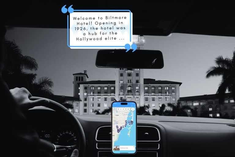 Miami : visite audioguidée hantée en voiture sur smartphone