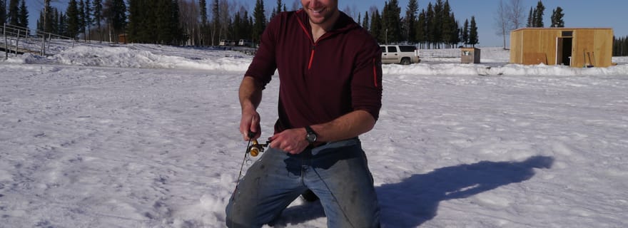 Fairbanks : excursion de pêche sur glace d'une demi-journée