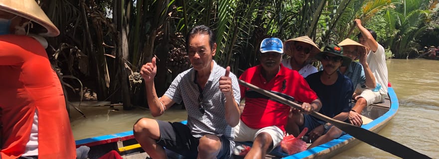 Hô-Chi-Minh-Ville : visite des îles du delta du Mékong en bateau et tuk-tuk avec dégustations