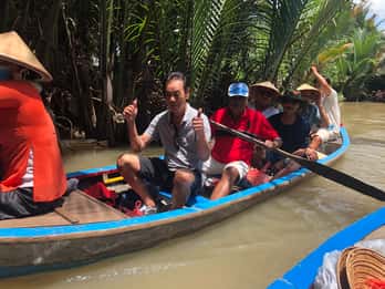 HCM:Delta del Mekong 4 islas en barco Tuk Tuk Prueba la cocina KhotCake