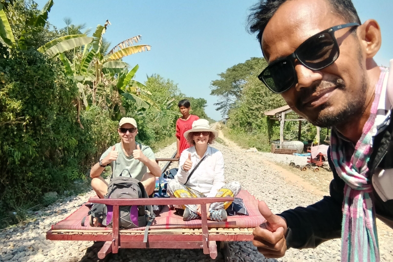 Amazing Bamboo Train Ride, Bats cave, killing cave, Sunset Private tour in Battambang
