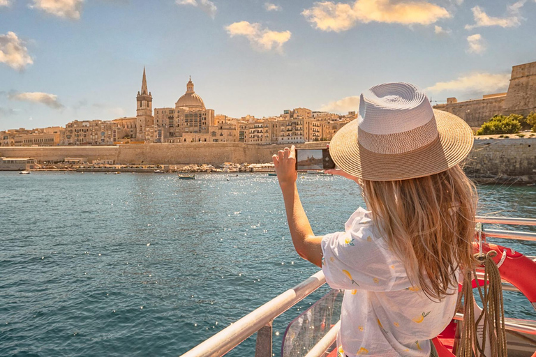 Sliema : Croisière dans le port et visite guidée d'une demi-journée pour faire du shopping