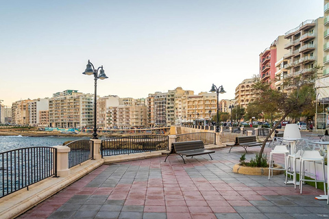 Sliema : Croisière dans le port et visite guidée d'une demi-journée pour faire du shopping