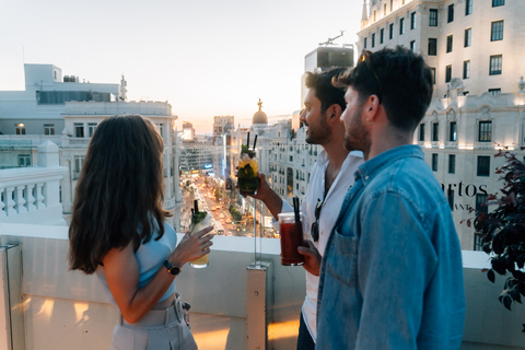 Madrid: Tour guidato di Tapas e Vino con visita alla terrazza