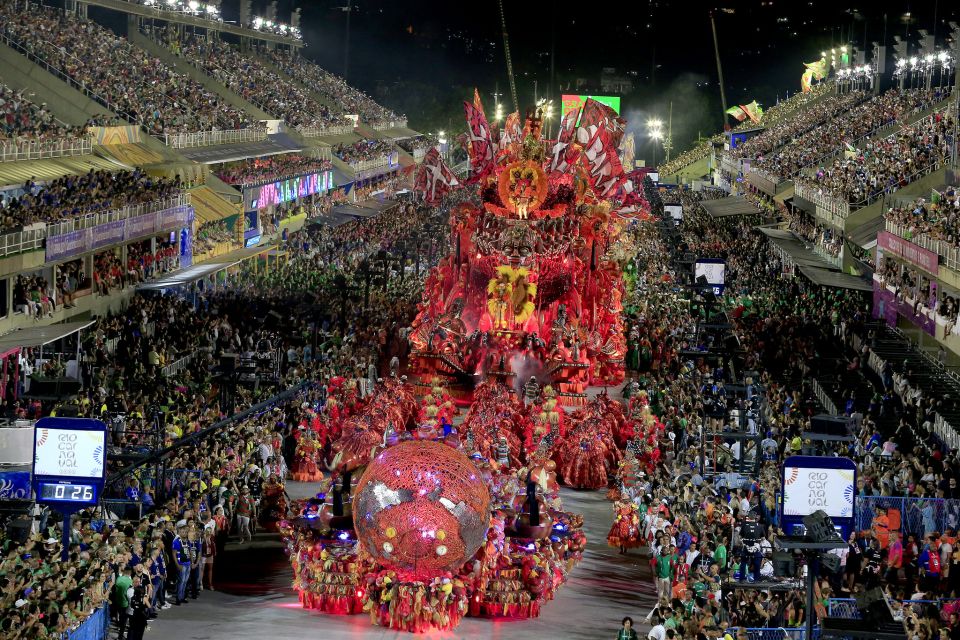 Rio De Janeiro, Brazil. 19th Feb, 2023. GRES Unidos de Bangu during the  Serio Ouro Samba School Parade at the Rio Carnival, held at the Marques de  Sapucaí Sambadrome in downtown Rio