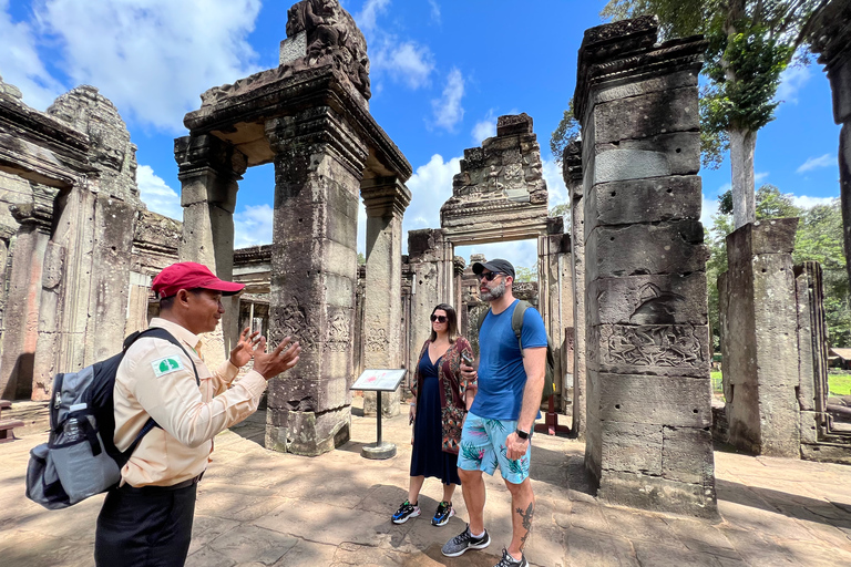 Siem Reap: Ganztägiges Angkor Wat-Tempel-Erlebnis mit SonnenuntergangGanztägige private Besichtigung von Angkor mit Sonnenuntergang