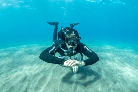 Teneryfa: lekcja nurkowania i nurkowanie w obszarze chronionym Abades