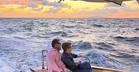 Sorrento Sunset Boat Tour on Fratelli Aprea 36 with Prosecco