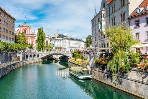 Da Vienna: tour privato di un giorno a Lubiana e al lago di Bled