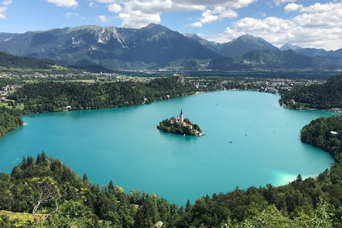 Da Vienna: tour privato di un giorno a Lubiana e al lago di Bled