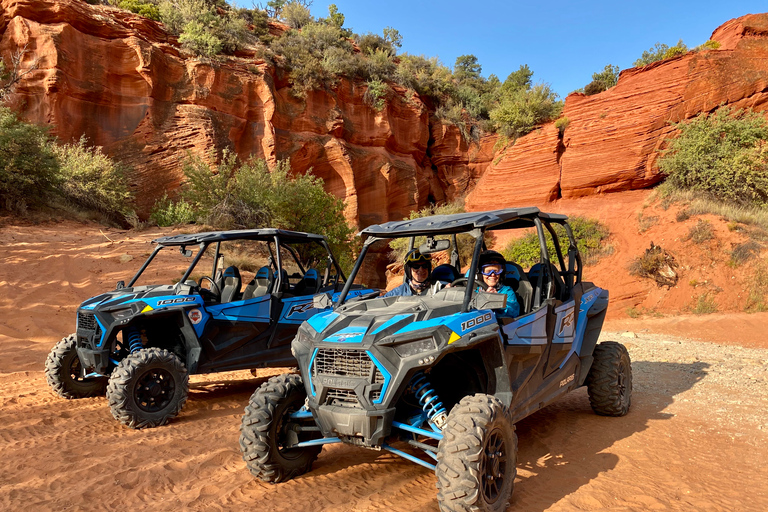 Kanab: Peek-a-Boo Slot Canyon ATV Self-Driven Guided Tour 4-Person UTV