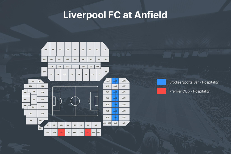 Liverpool: Liverpool FC Game Ticket at Anfield Premier Club - Hospitality