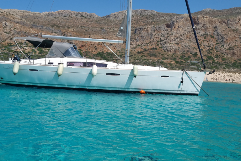 Kissamos: Balos and Gramvousa Private Sailing Trip with Meal