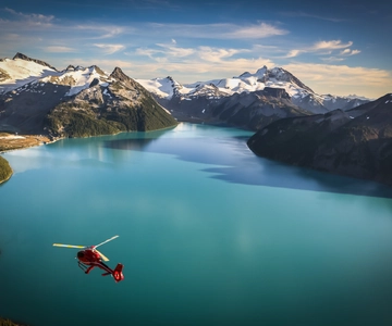 Whistler: Helikoptertur på gletsjeren og landing på bjerget