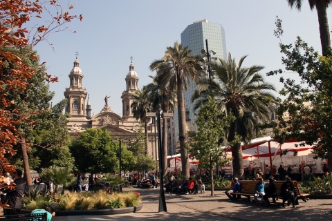 Santiago: tour a pie guiado de día completo con almuerzo chileno