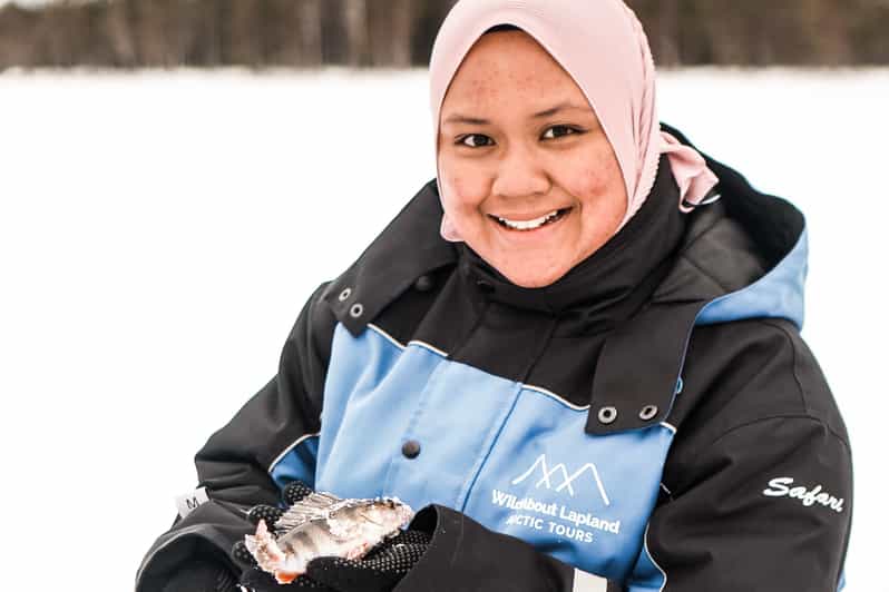 From Rovaniemi Snowshoeing and Ice Fishing Tour GetYourGuide