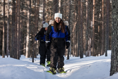 Z Rovaniemi: wycieczka na rakietach śnieżnych i wędkowanie pod lodem