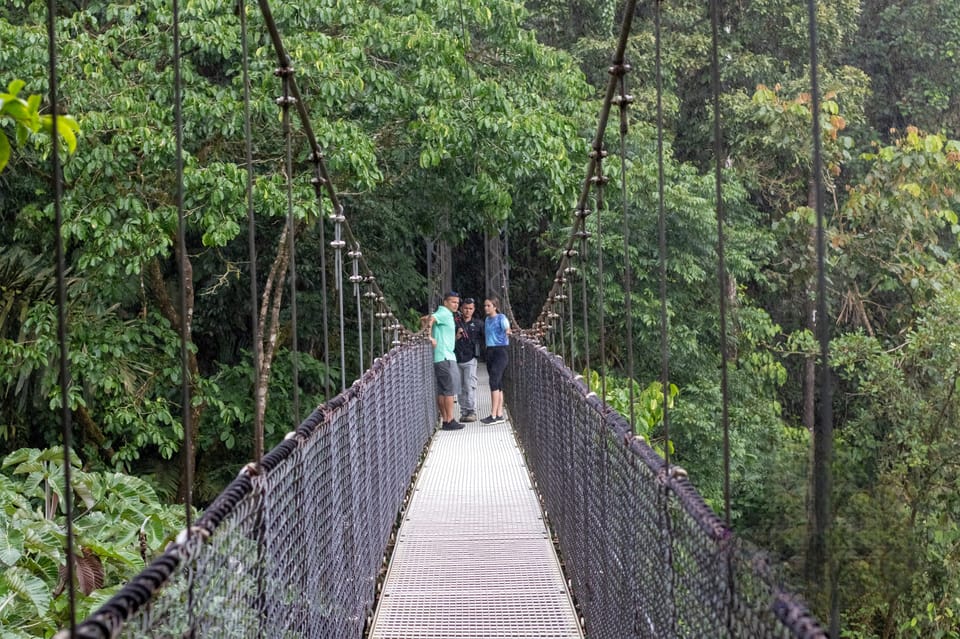 Arenal hanging bridges hike & hot springs clearance tour