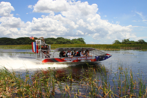 Miami: Hop-on-hop-off-bustour per open-top bus2-daags ticket, baaicruise en Everglades-ervaring