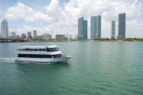 Miami: Hop-on-hop-off-bustour per open-top bus2-daags ticket, baaicruise en Everglades-ervaring