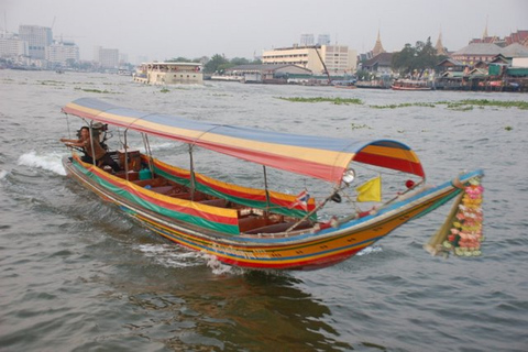 Bangkok: excursion privée en bateau Thonburi Longtail et visite de Wat Pho