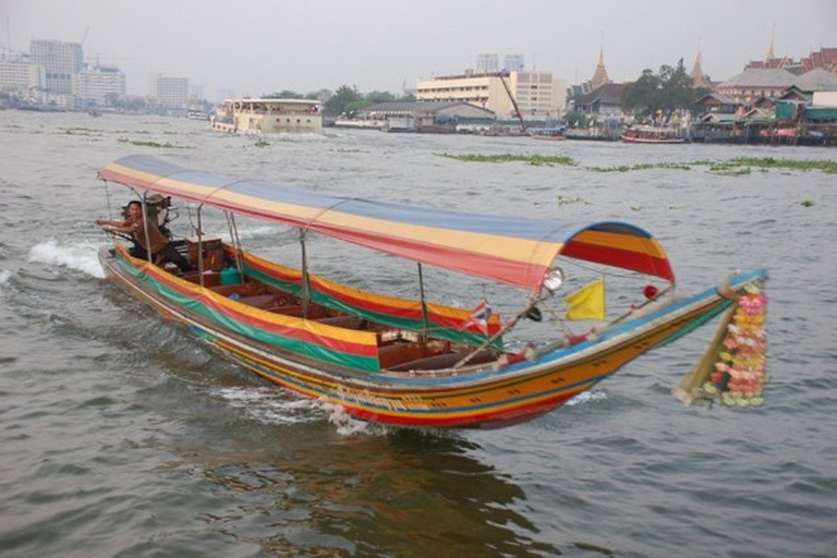 Bangkok: excursion privée en bateau Thonburi Longtail et visite de Wat Pho