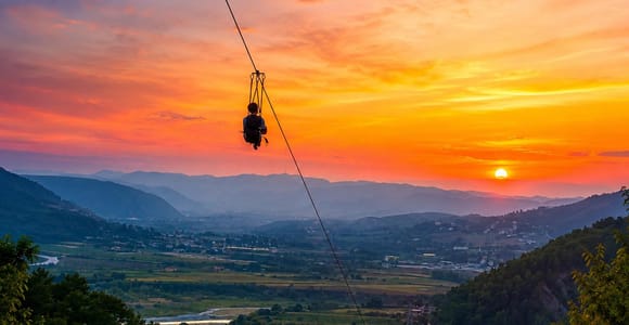 From Tirana:Petrela Castle, Zipline & Quad Bike/Hotel Pickup