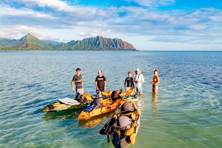 Kaneohe: experiencia autoguiada de kayak en banco de arenaAlquiler de 4 horas