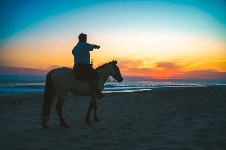 Puerto Escondido : balade à cheval au coucher du soleilPuerto Escondido: balade à cheval aux sources chaudes d'Atotonilco