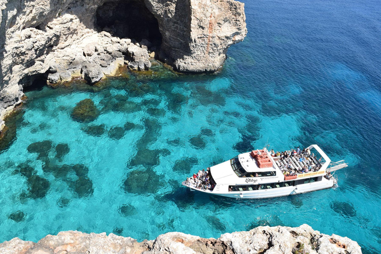 Desde Sliema: Gozo, Comino y la Laguna Azul en barco y autobús