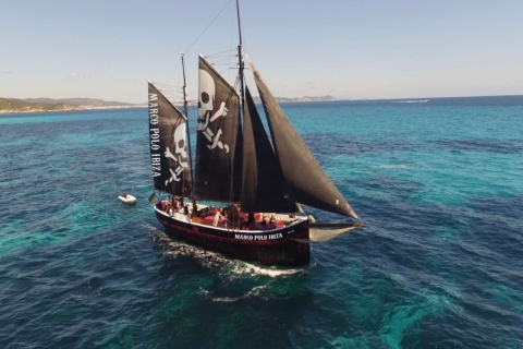 Ibiza: Crucero en Vela Pirata a FormenteraTour privado hasta 35 pasajeros