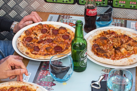 Amsterdam: rondvaart met pizza en drankjesVegan Pizza Margherita (veganistische kaas)