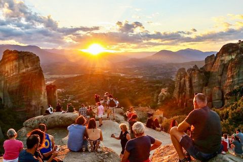 Kalabaka: majestueuze zonsondergang Meteora-tour met een lokale gids