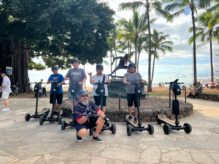 Honolulu Guided Oceanfront Sidewalk Surfing EScooter Tour GetYourGuide