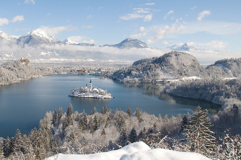 Da Zagabria: Escursione a Lubiana e al Lago di Bled in MinivanDa Zagabria: gita di un giorno a Lubiana e al lago di Bled in minivan