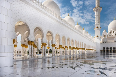 De Dubaï : visite d'Abou Dhabi avec la mosquée Sheikh Zayed