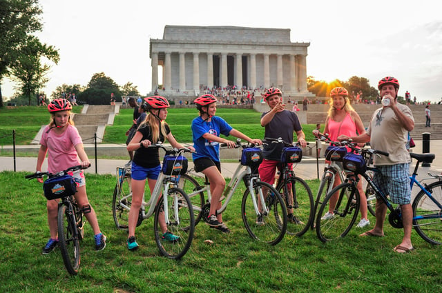 Recorrido en bici: Capitolio, Monumento a Lincoln, National Mall