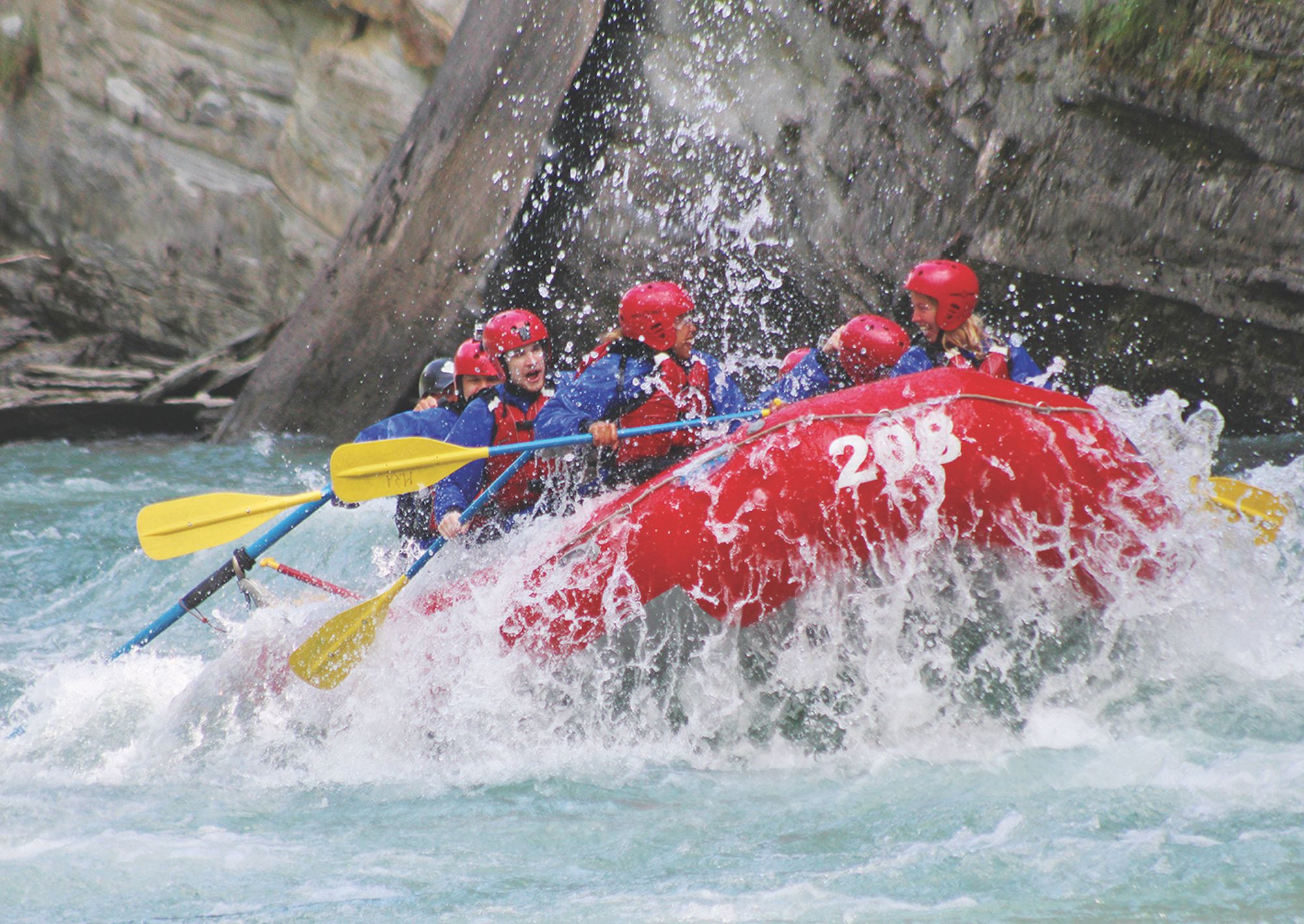 5-stündiges Fraser River Rafting im Jasper National Park